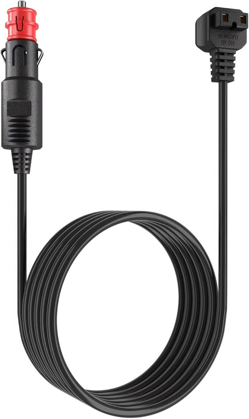EUHOMY 11.6FT(3.5M) 12V DC Power Cord Cable, DC Power Cord 12V for Car Refrigerator Portable Freezer Electric Cooler. 2 Pin Lead Cable Plug Wire Compatible with 12 Volt Refrigerator - Image 1